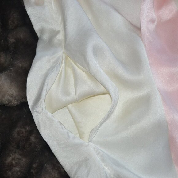 Rare Vintage 2005 Victoria’s Secret 100% Silk Robe IVORY XS SMALL Full Length - Picture 11 of 11